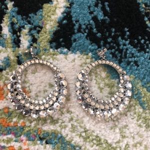 Bling hoop earrings. Purchased from F21.